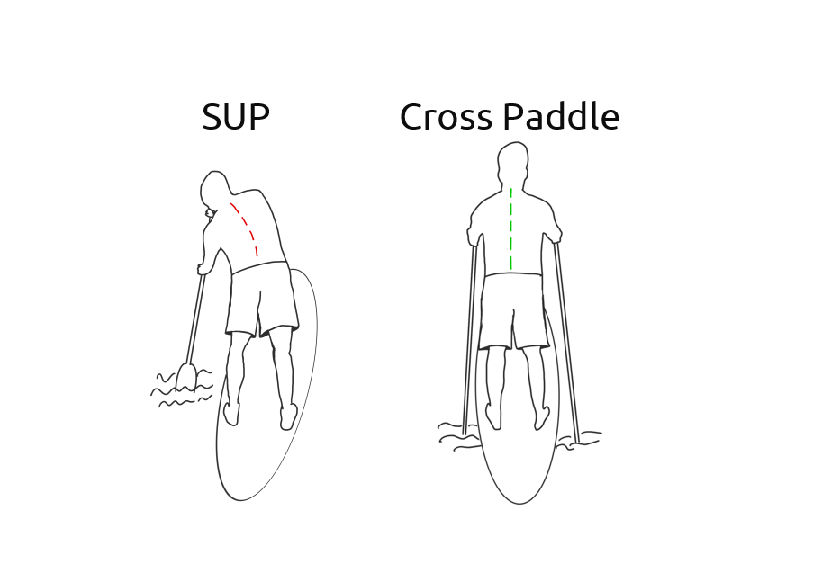 Cross paddle