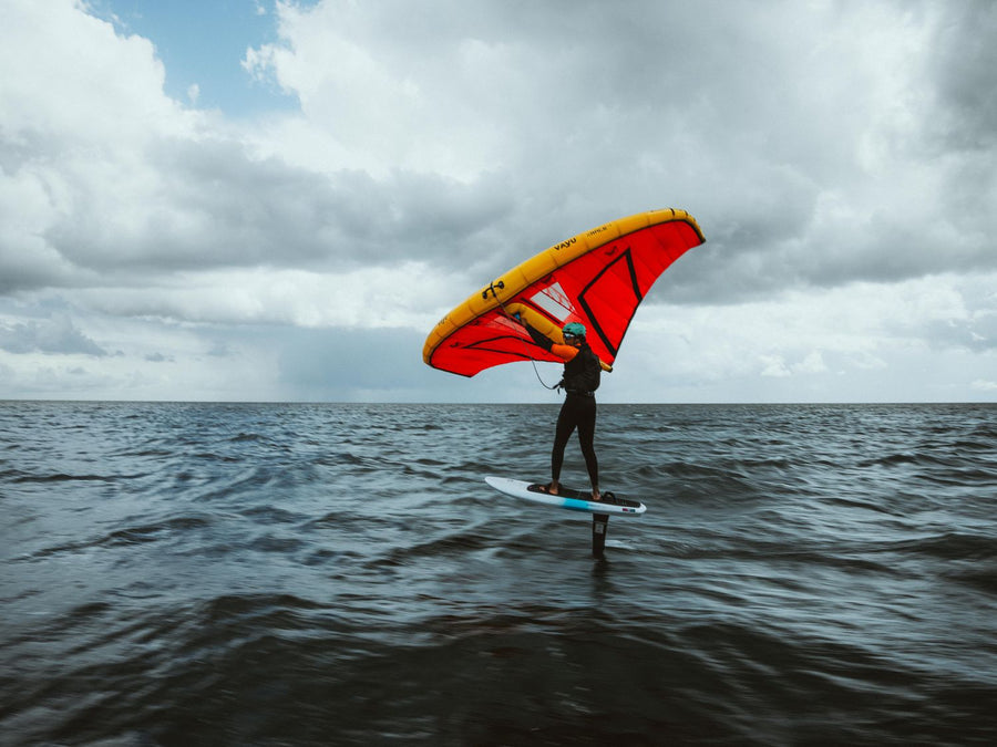 Malik Humeida wingfoiling on the Baltic Sea