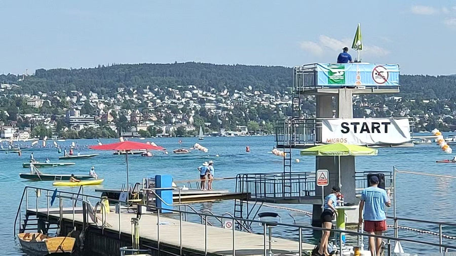 Startsteg der Zürcher Seeüberquerung 2023
