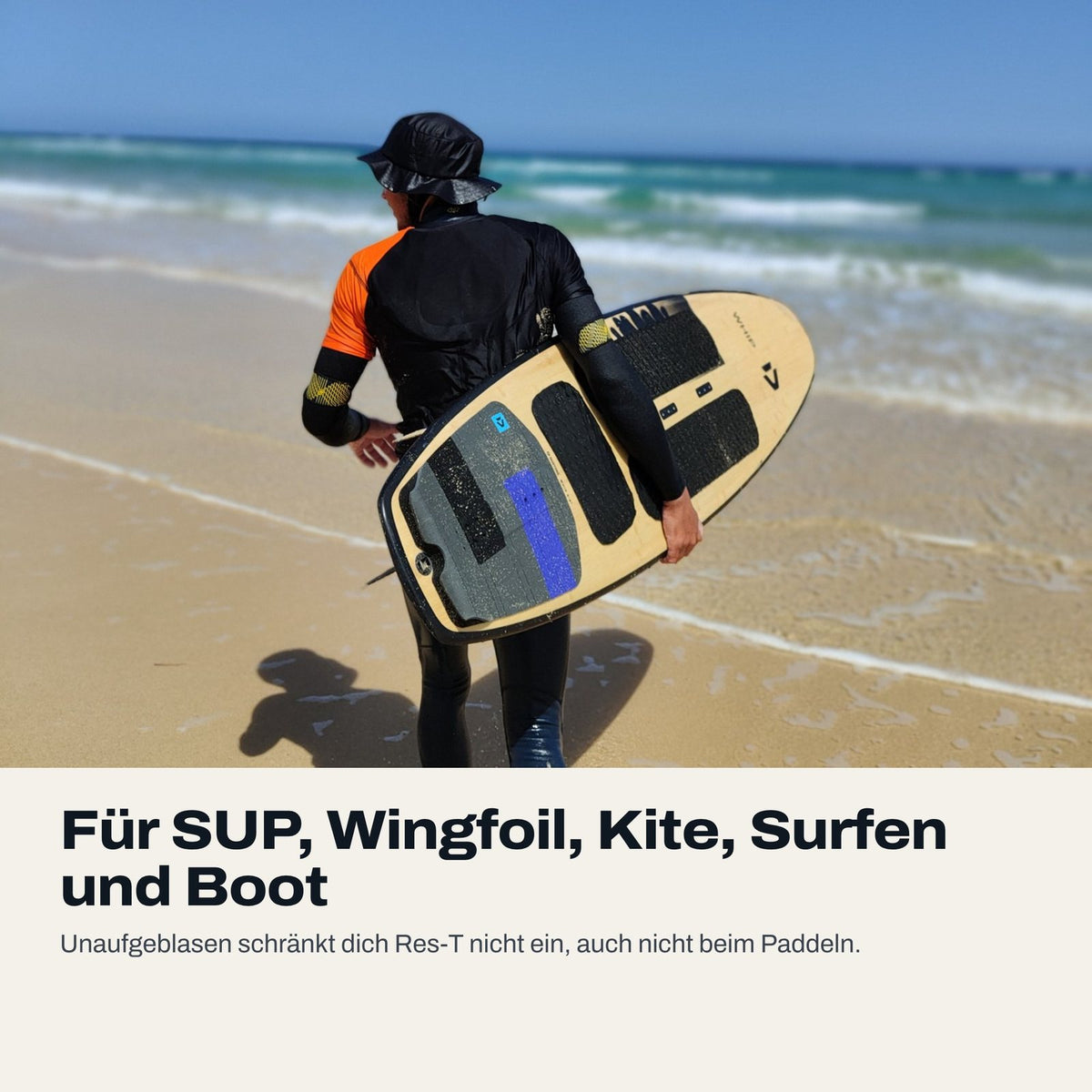 Res-T beim Surfen am Meer